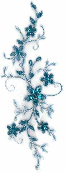 BEADED MOTIF - TEAL